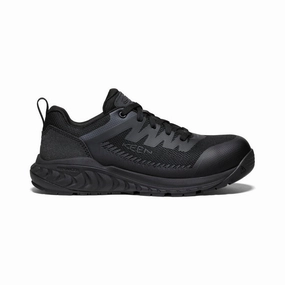 Engineered Comfort Men'S Arvada Esd Work Sneaker (Carbon Toe)  |  Black/Black
