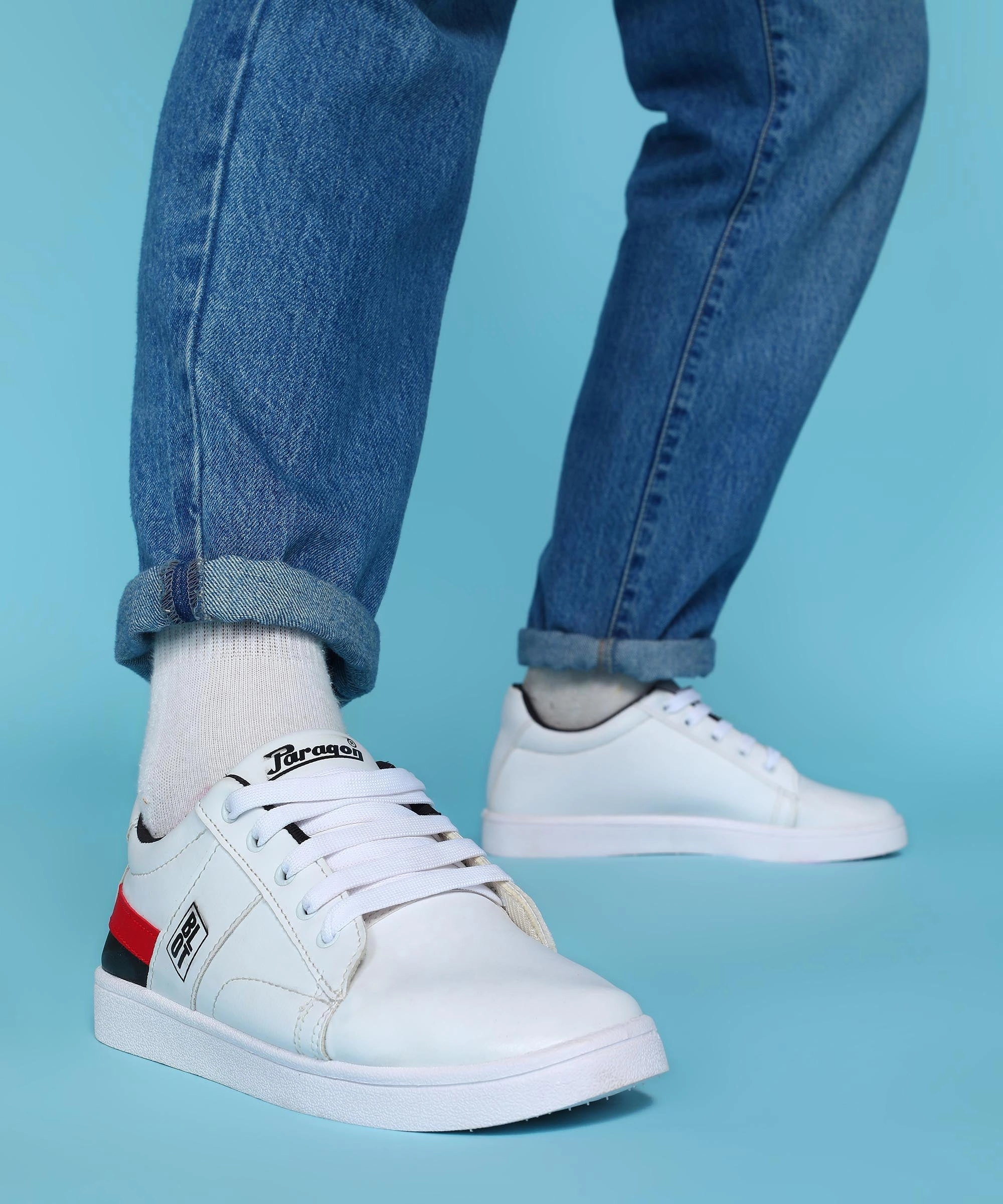 Move All Day Paragon K1017G Men Casual Shoes | Stylish Walking Outdoor Shoes For Everyday Wear | Smart & Trendy Design  | Comfortable Cushioned Soles White