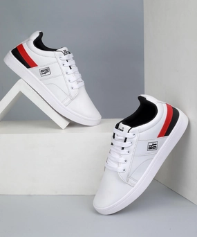 Seamless Outfit Quiet Vibe Paragon K1017G Men Casual Shoes | Stylish Walking Outdoor Shoes For Everyday Wear | Smart & Trendy Design  | Comfortable Cushioned Soles White