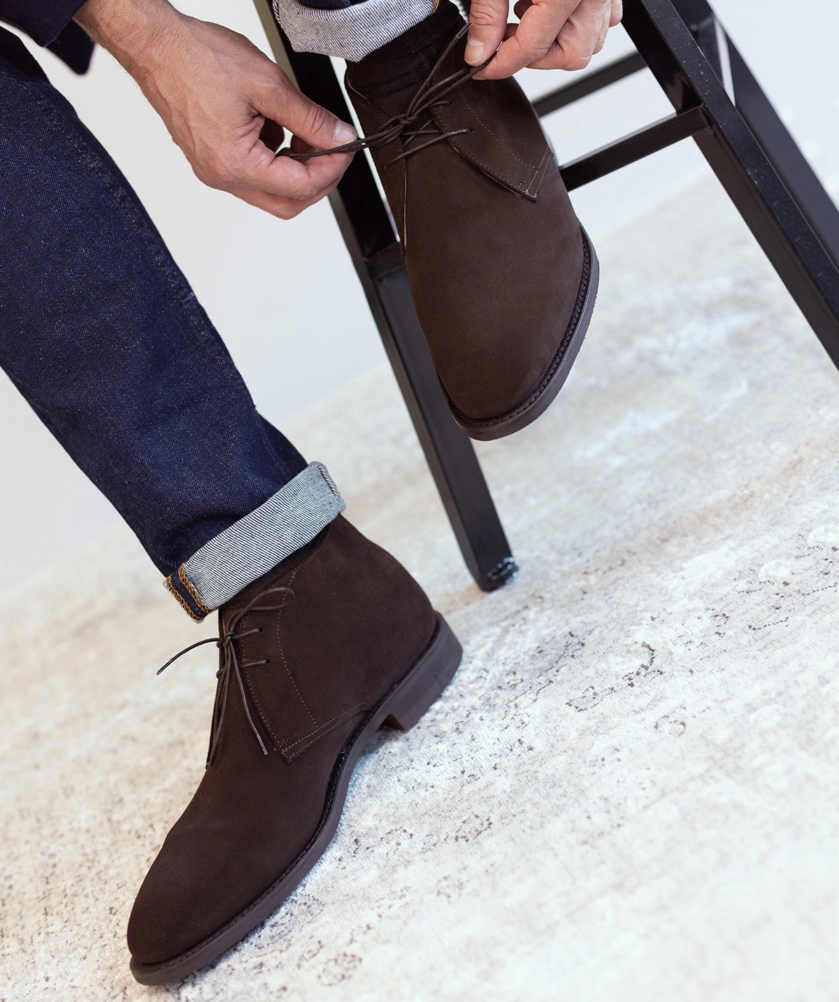 Premium Feel Chukka 1986 Brown Suede Ankle Boots