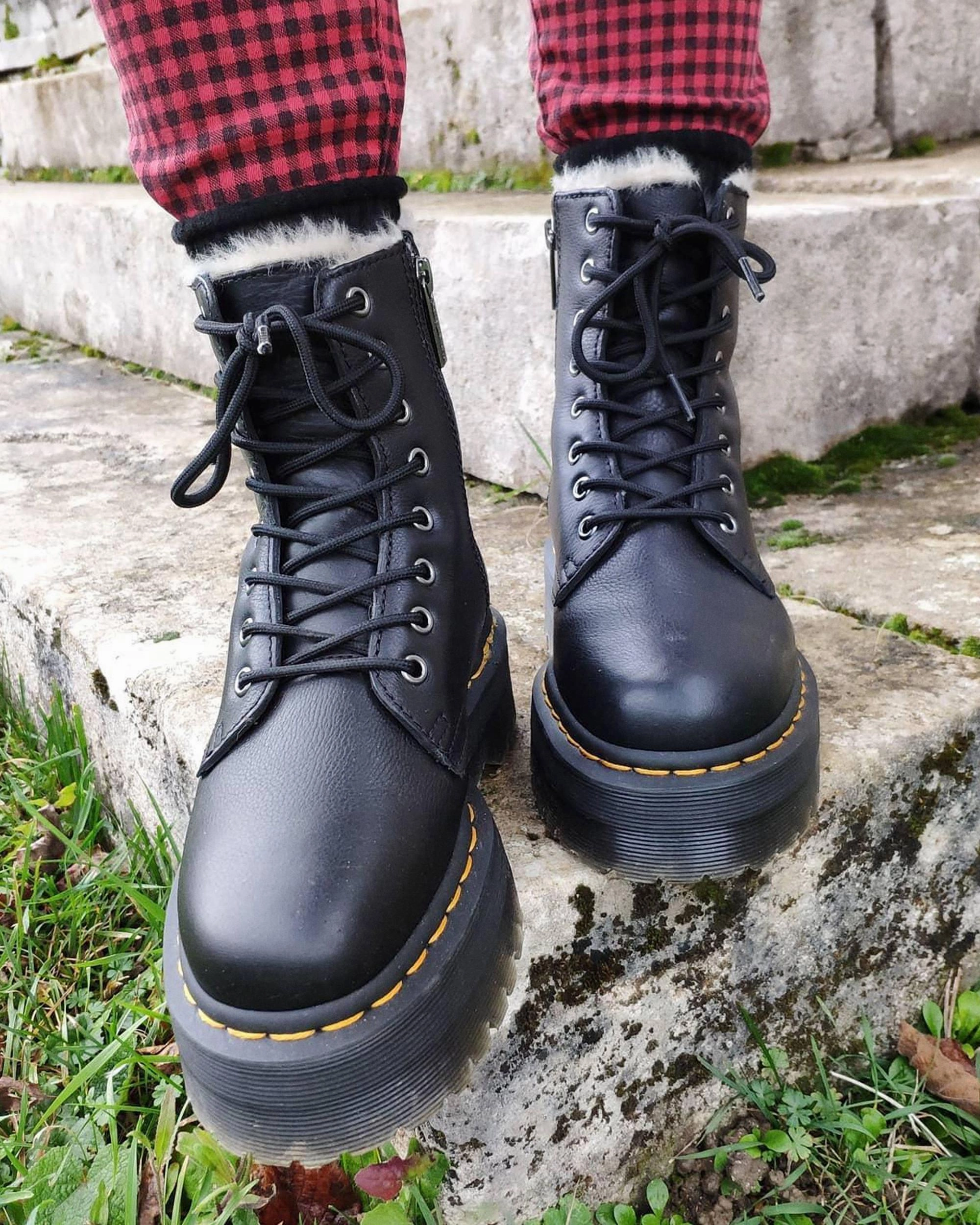 Jadon Fur-Lined Pisa Platform Soft Leather Boots Adapt Your Pace