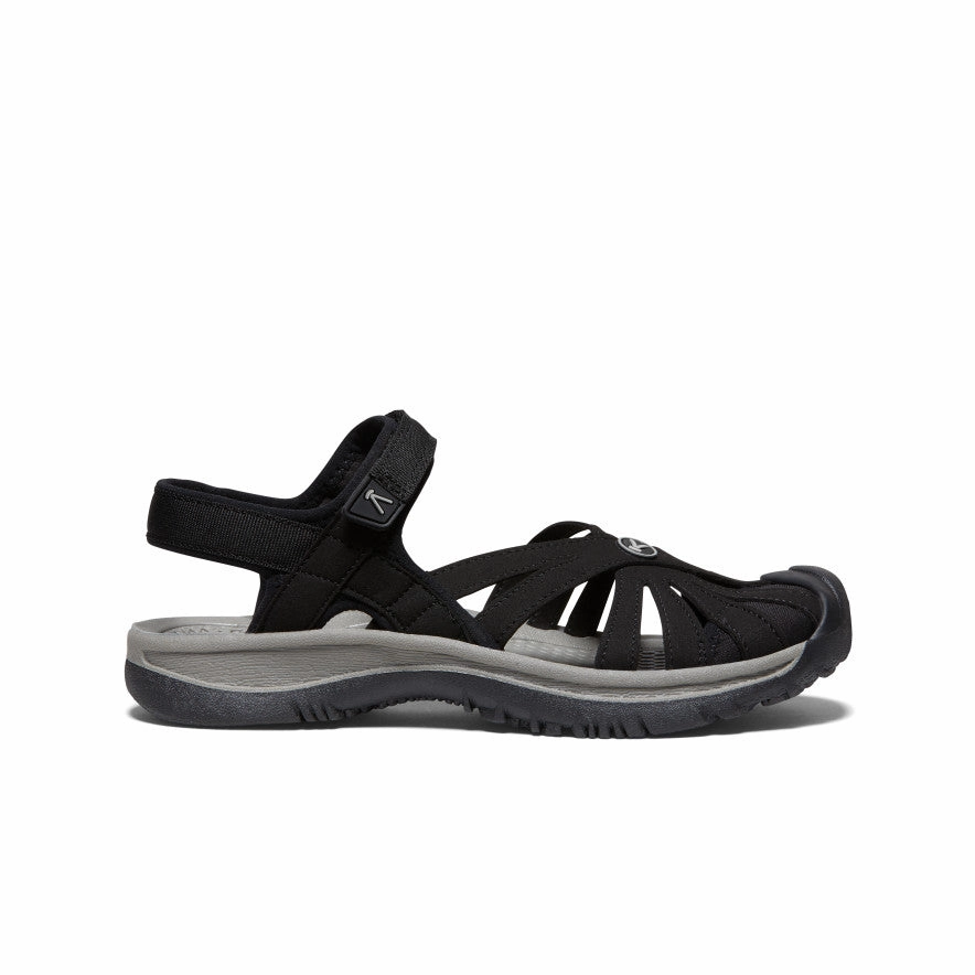 Contemporary Vibes Pure Function Women'S Rose Sandal  |  Black/Neutral Gray