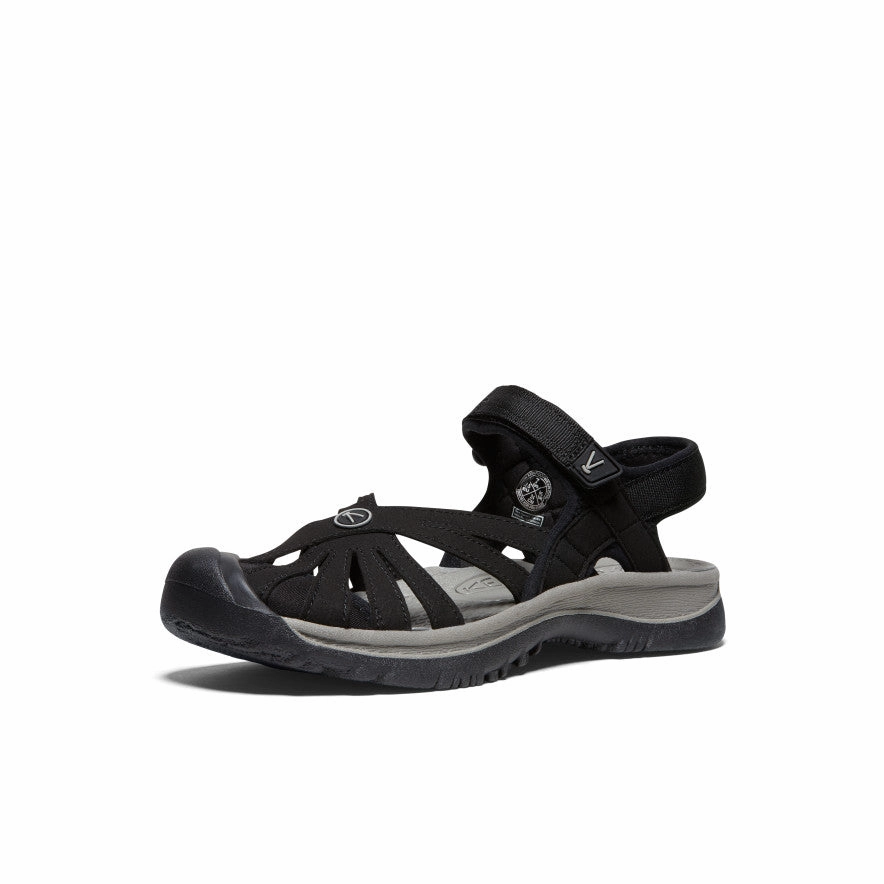Women'S Rose Sandal  |  Black/Neutral Gray Versatile Layers Form And Function