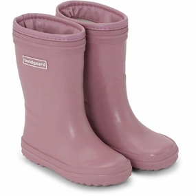 Core-Driven Form Meets Calm Bundgaard Cloudy High Warm Rubber Boot Dark Rose