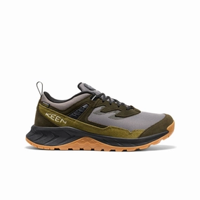 Intentional Vibe Men'S Hightrail Waterproof Hiking Shoe  |  Steel Grey/Forest Night