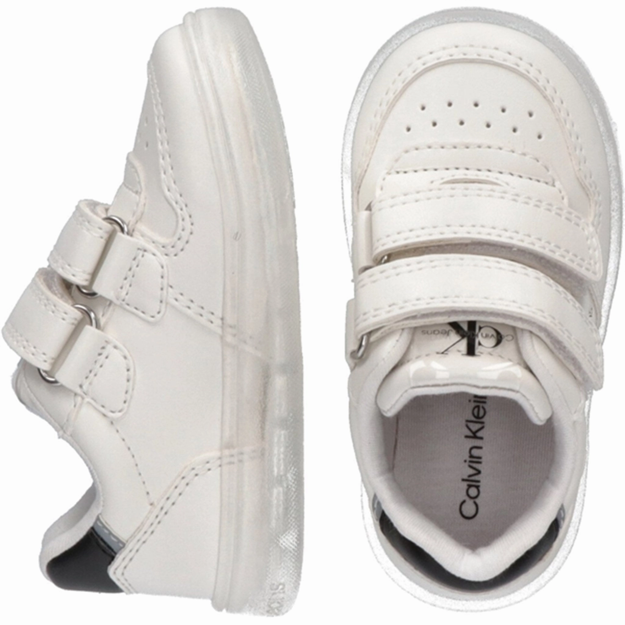 Built For Real Layer Mindset Calvin Klein Low Cut Velcro Sneakers White