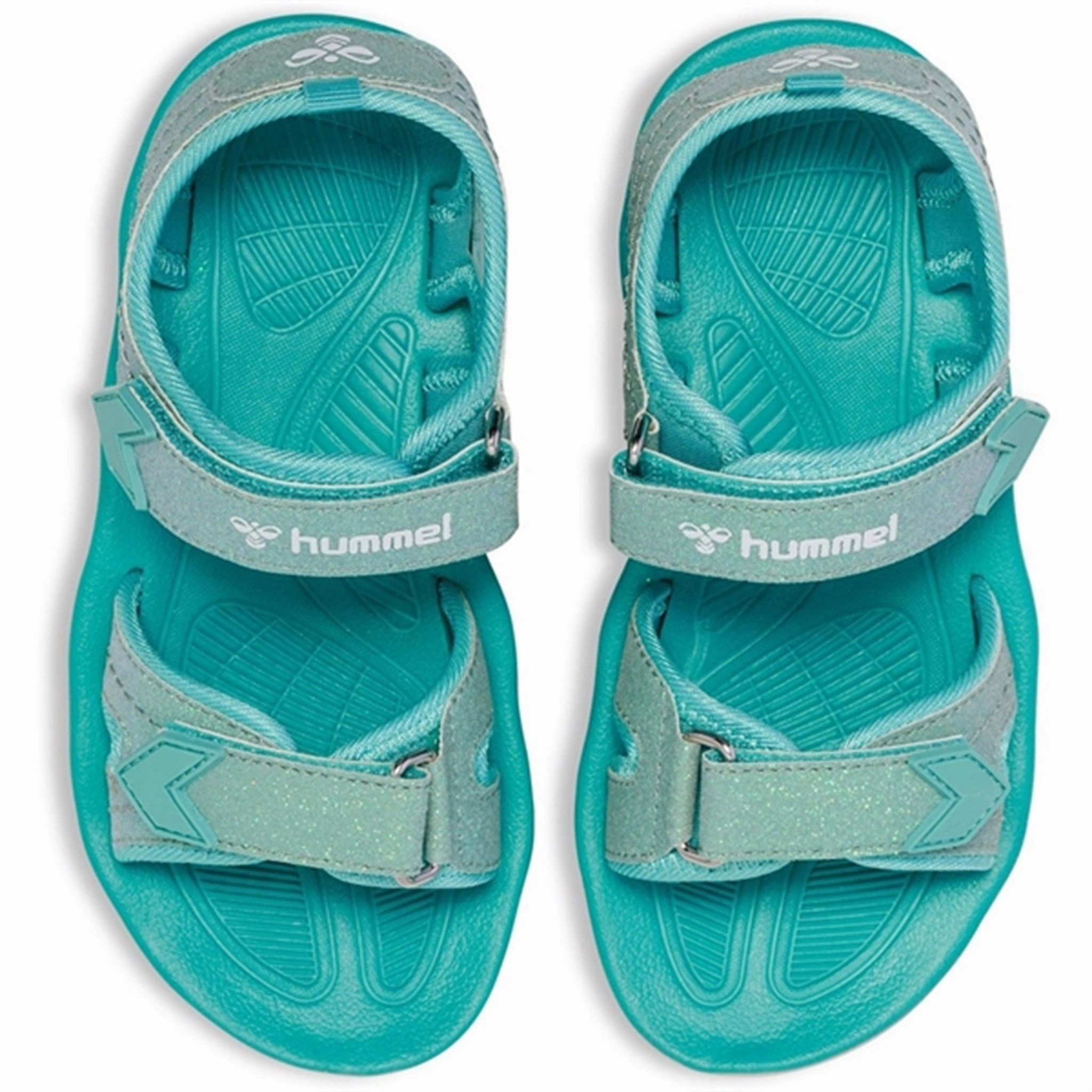 Style To Move Hummel Sandal Glitter Blue Surf