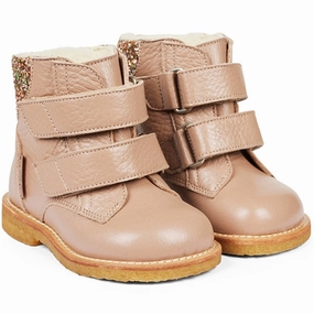 Angulus Starter Tex Boots With Velcro Make Up/Multi Glitter Form In Action Designed For Ease