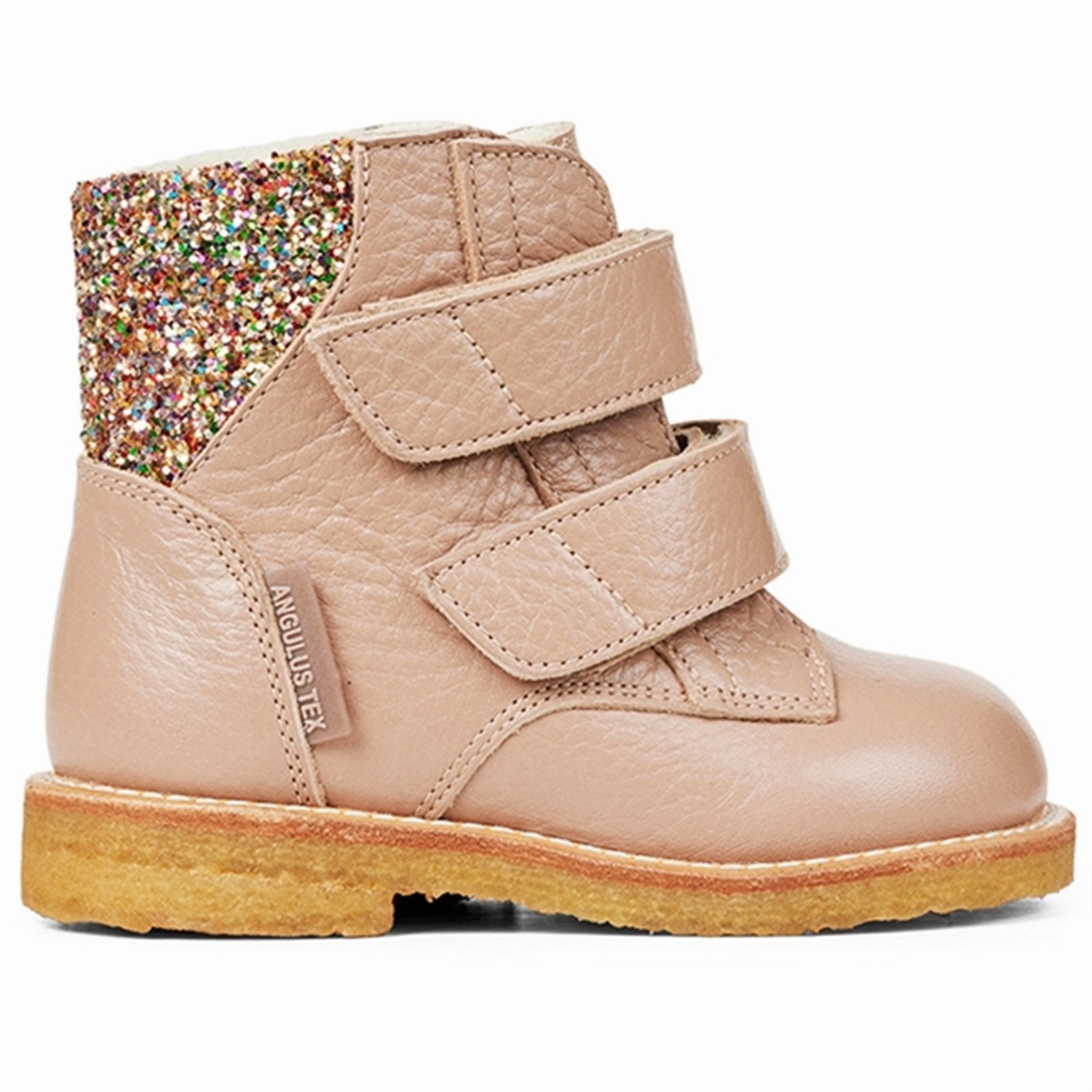 Angulus Starter Tex Boots With Velcro Make Up/Multi Glitter Precision-Fit