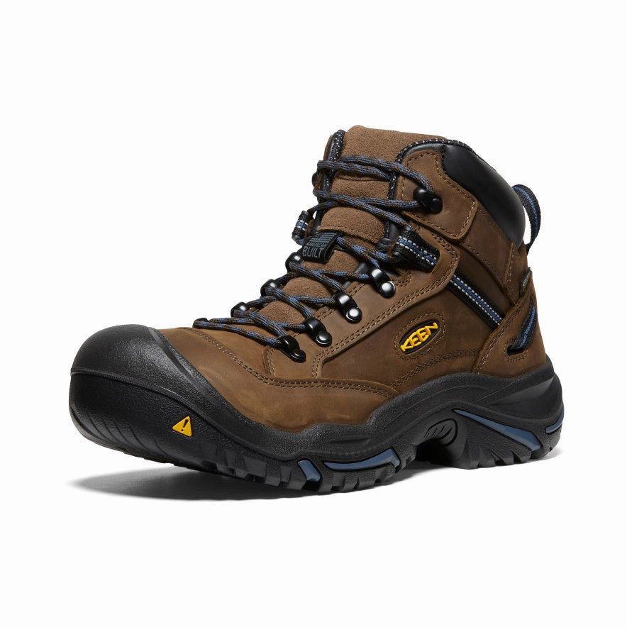 Bold Form Men'S Braddock Al Waterproof Mid (Steel Toe)  |  Bison/Ensign Blue