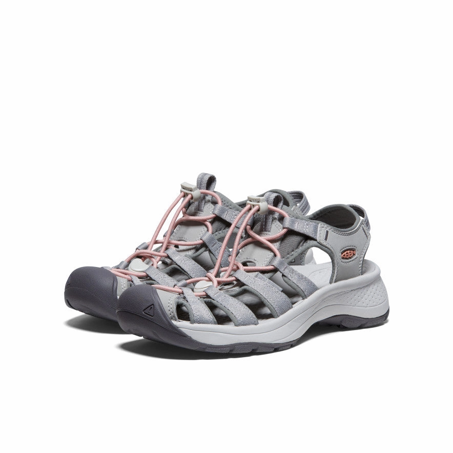 Flow With Confidence Ease-Ready Women'S Astoria West Sandal  |  Grey/Coral