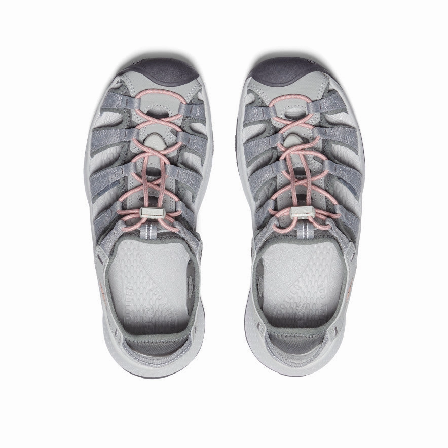 Women'S Astoria West Sandal  |  Grey/Coral Less Is More