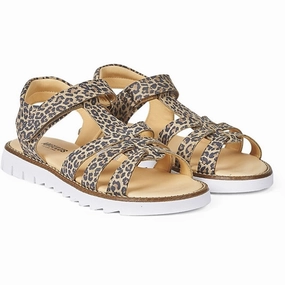 Smart Function Form In Action Angulus Sandal W. T-Strap And Velcro Leopard