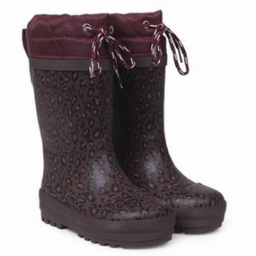 Designed To Layer Core Style System Angulus Thermo Rainboots Plum Leo Print