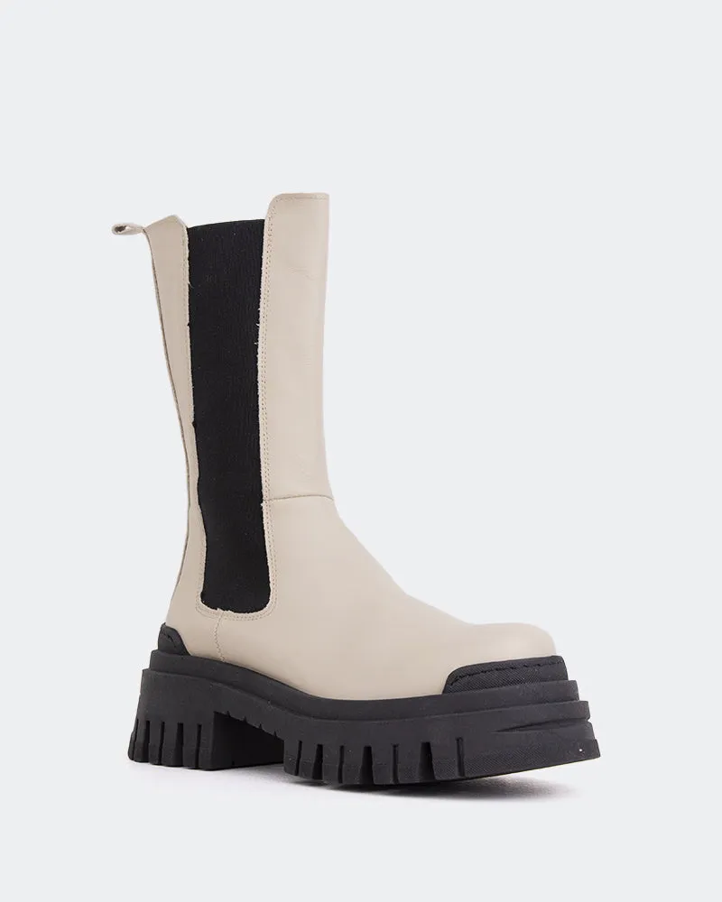 Edmonton Beige Leather Comfort Zone Essential Drop