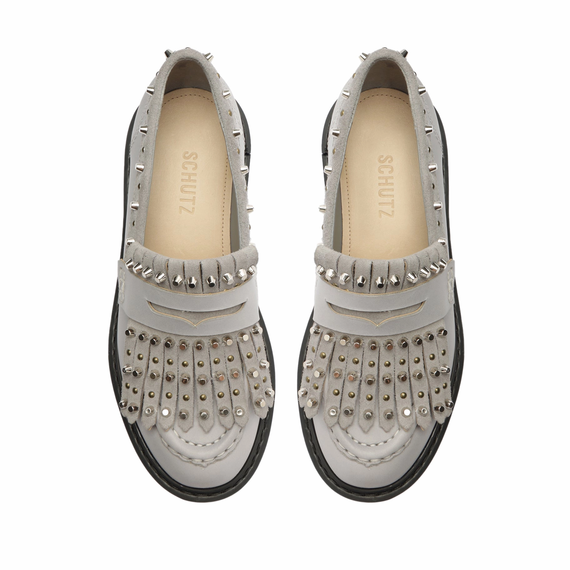 Change-Ready Urban Clarity Wear Christie Fringes Leather Flat