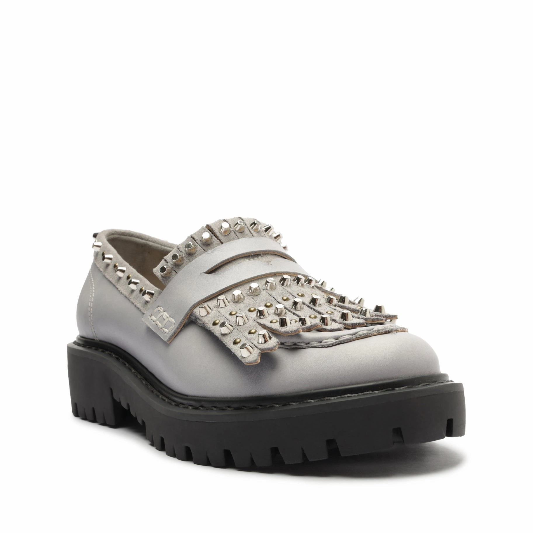 Modern Rhythm Christie Fringes Leather Flat
