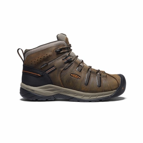 Fresh Function Quiet City Style Men'S Flint Ii Waterproof Mid (Soft Toe)  |  Black Olive/Brindle