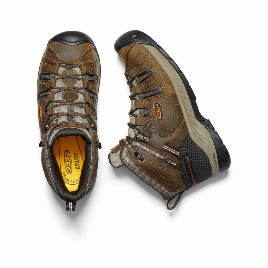 Adaptable Pieces Life, Simplified Men'S Flint Ii Waterproof Mid (Soft Toe)  |  Black Olive/Brindle
