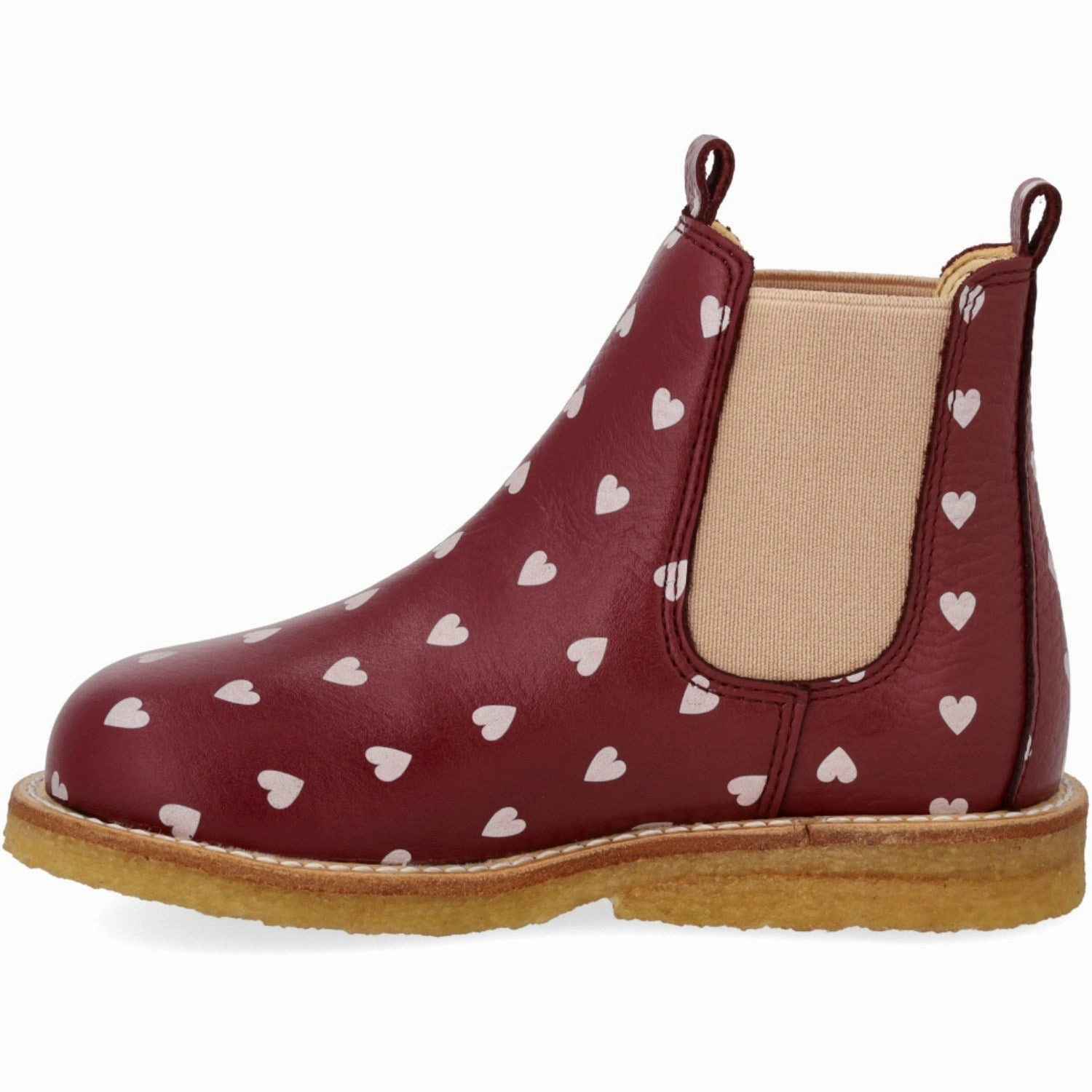 Engineered For Flow Your Rhythm Layer Angulus Berry Hearts/Rose Elastic Chelsea Printed Boot