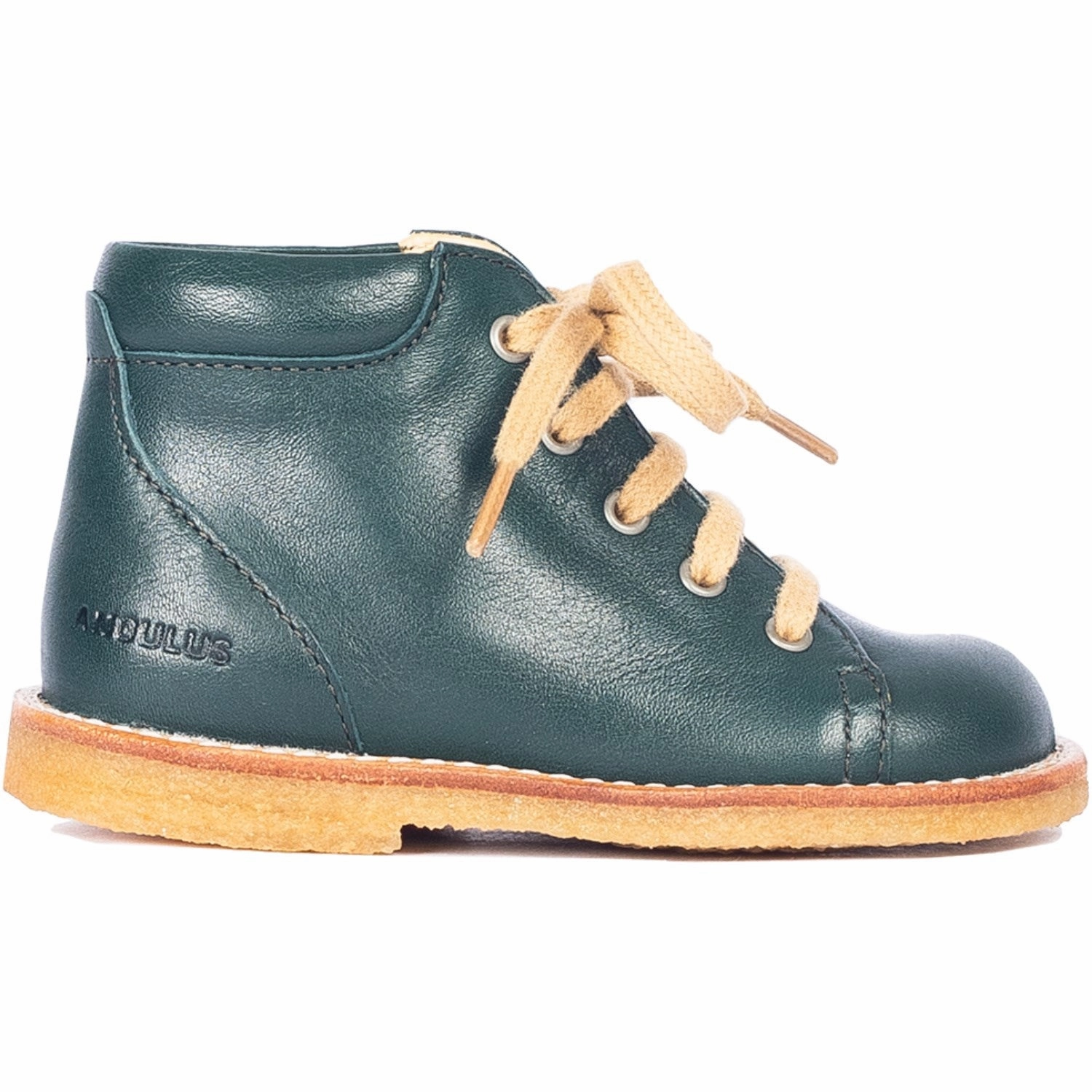 Angulus Deep Teal Classic Lace-Up Shoes Tailored Utility