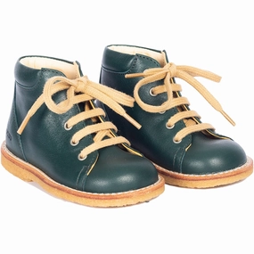 Angulus Deep Teal Classic Lace-Up Shoes Versatile Mood Purposefully Crafted