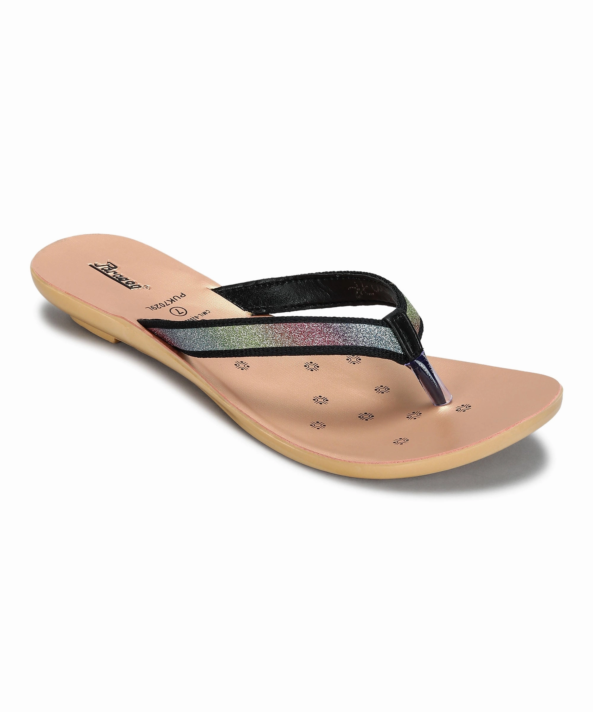 Progressive Living Go Anywhere Paragon Women'S Slip On Flat Black Sandals | Durable Dailywear Sandals