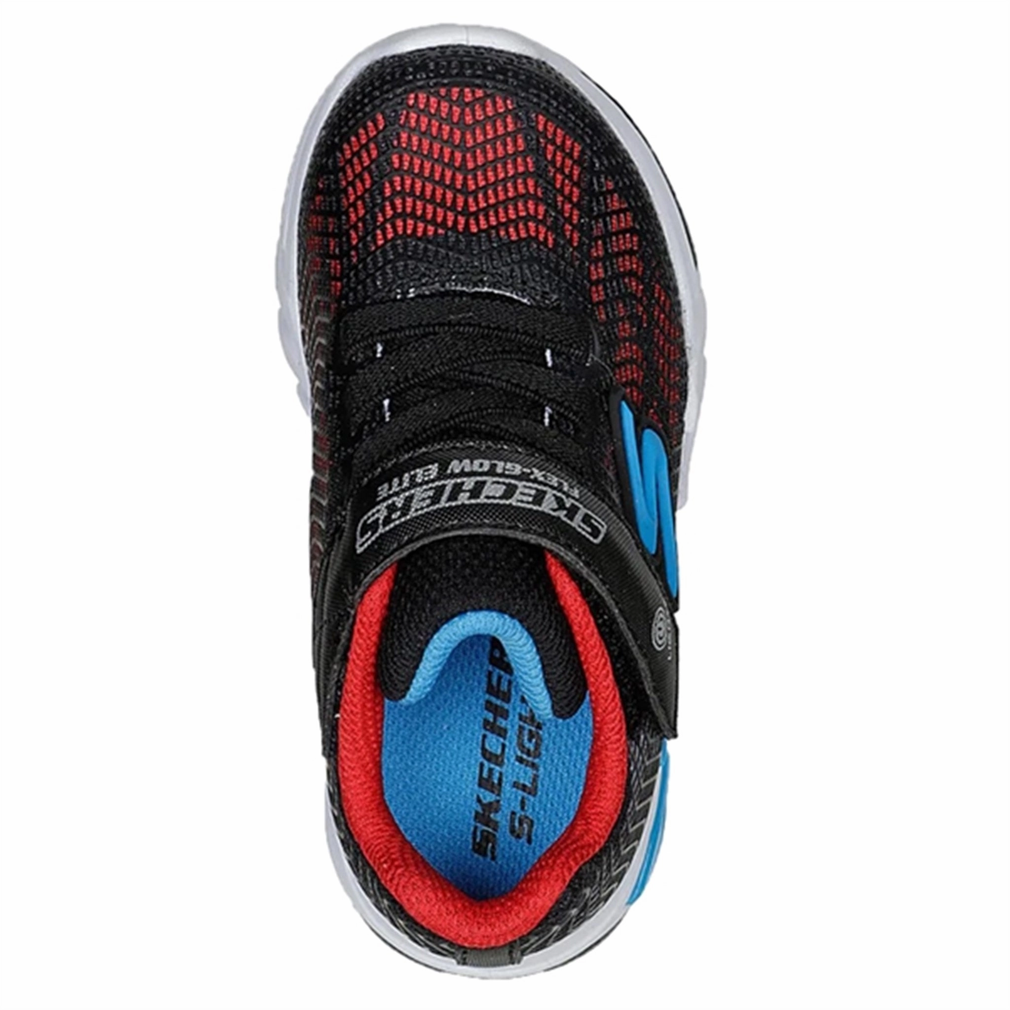 Versatile Rhythm Skechers Flex-Glow Elite Sneakers Black Red Blue