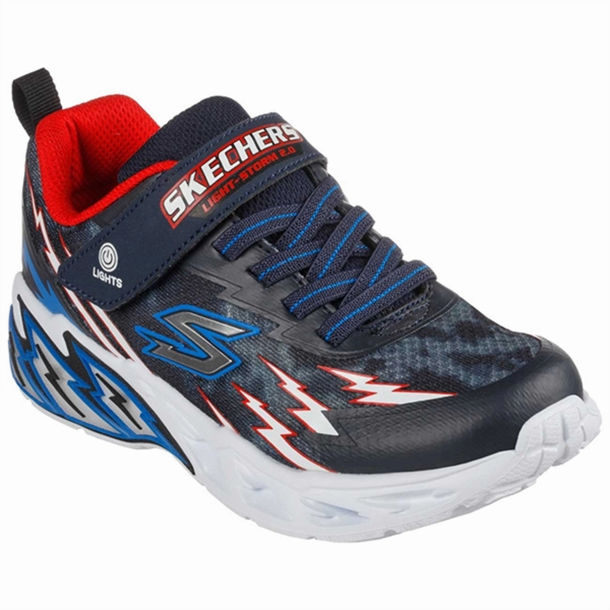 Skechers S-Lights Sneakers Light Storm 2.0 Navy/Red Purpose-Built Fit
