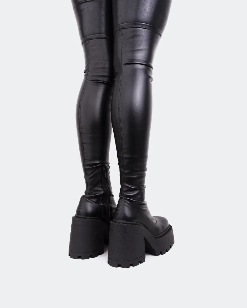 The Now Look Quiet Fit Tialo Black Stretch