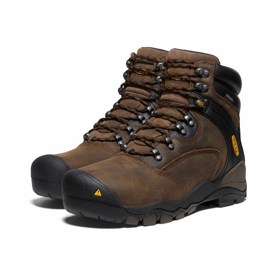 Multi-Use Gear Clean Dailywear Men'S Louisville 6" Waterproof Boot (Steel Toe)  |  Cascade Brown