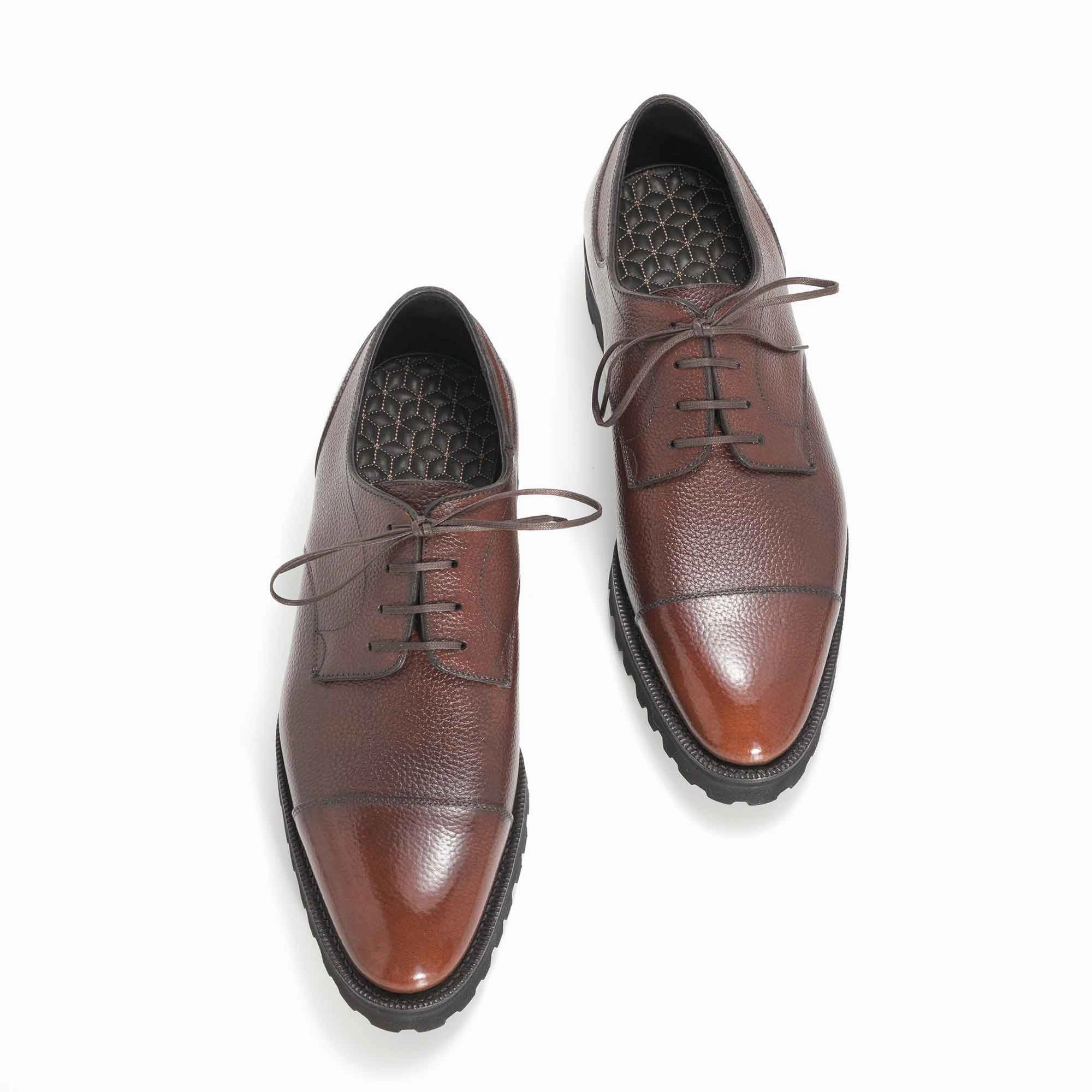 Ease In Motionwear Frank Cap Toe Derby Mto - Chestnut