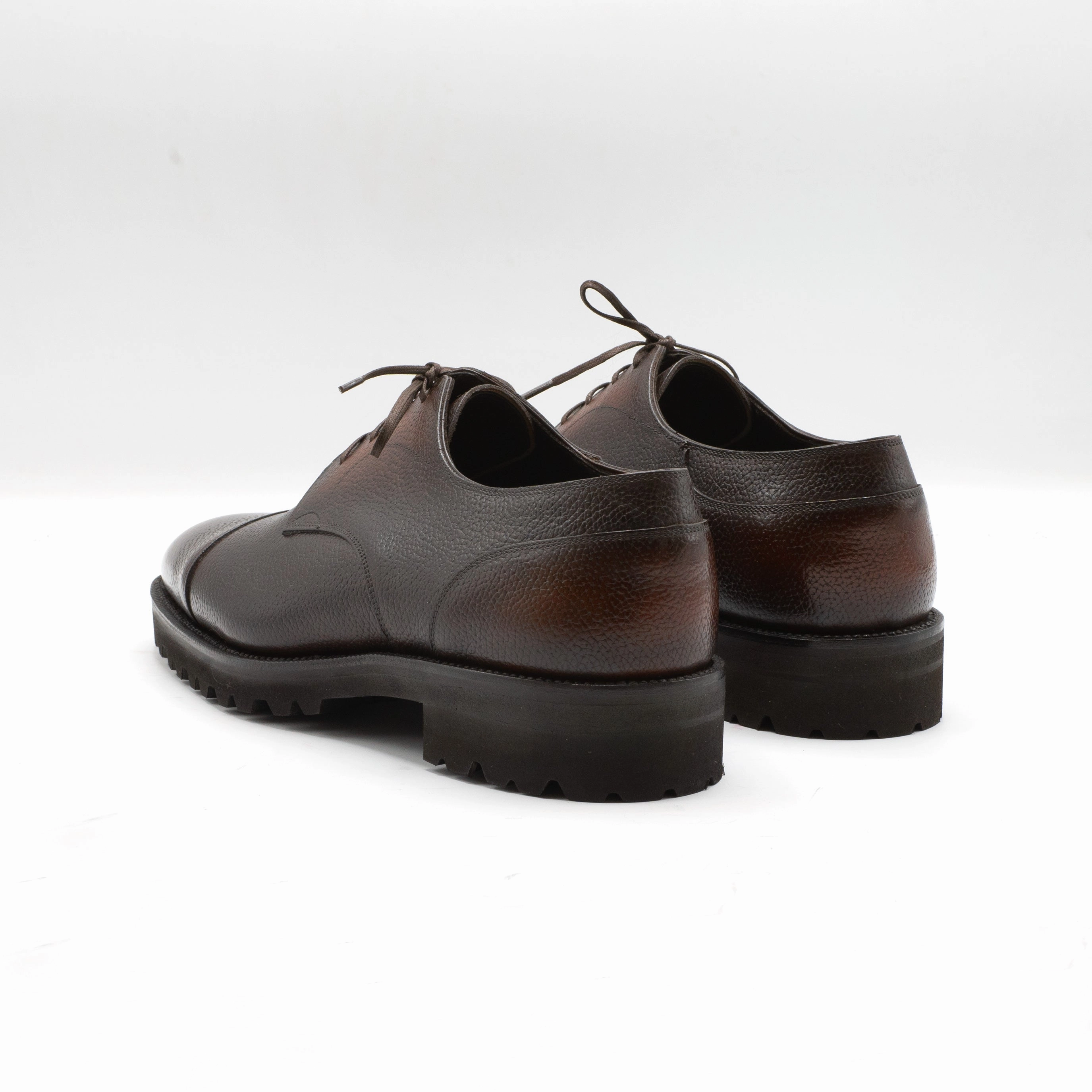 Engineered Simplicity Curated City Frank Cap Toe Derby Mto - Espresso