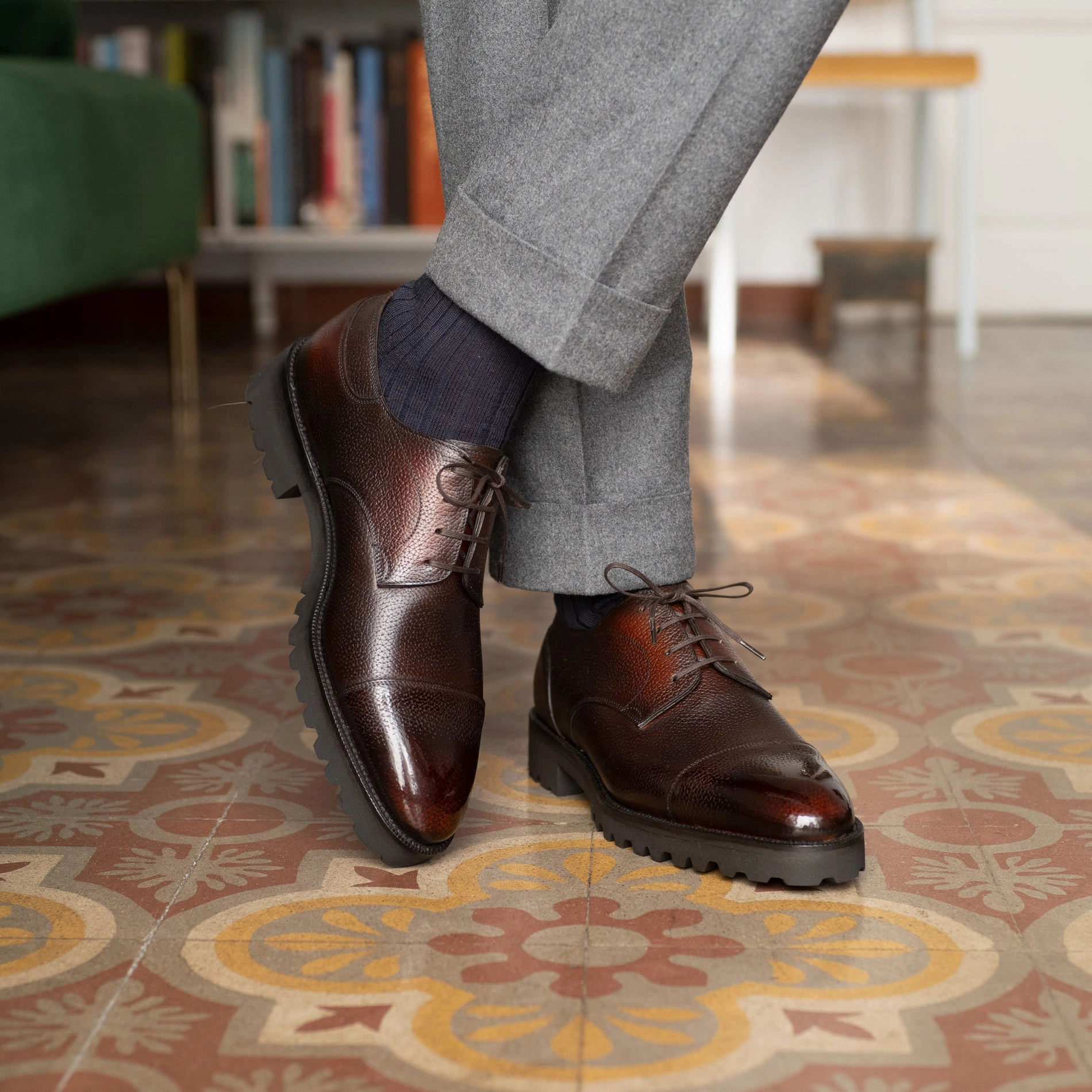 Frank Cap Toe Derby Mto - Espresso Engineered Fit