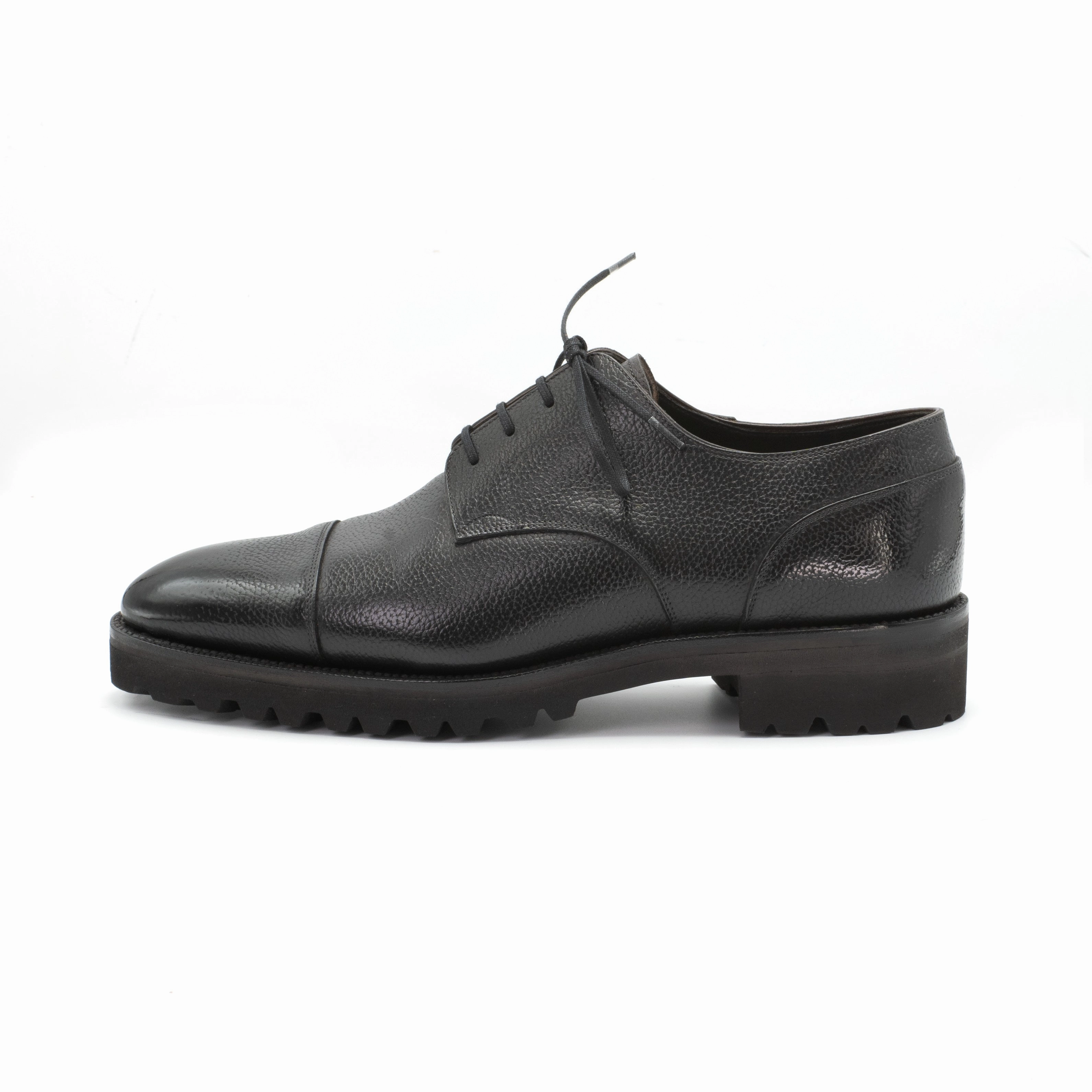 Fit To Adapt Frank Cap Toe Derby Mto - Onyx