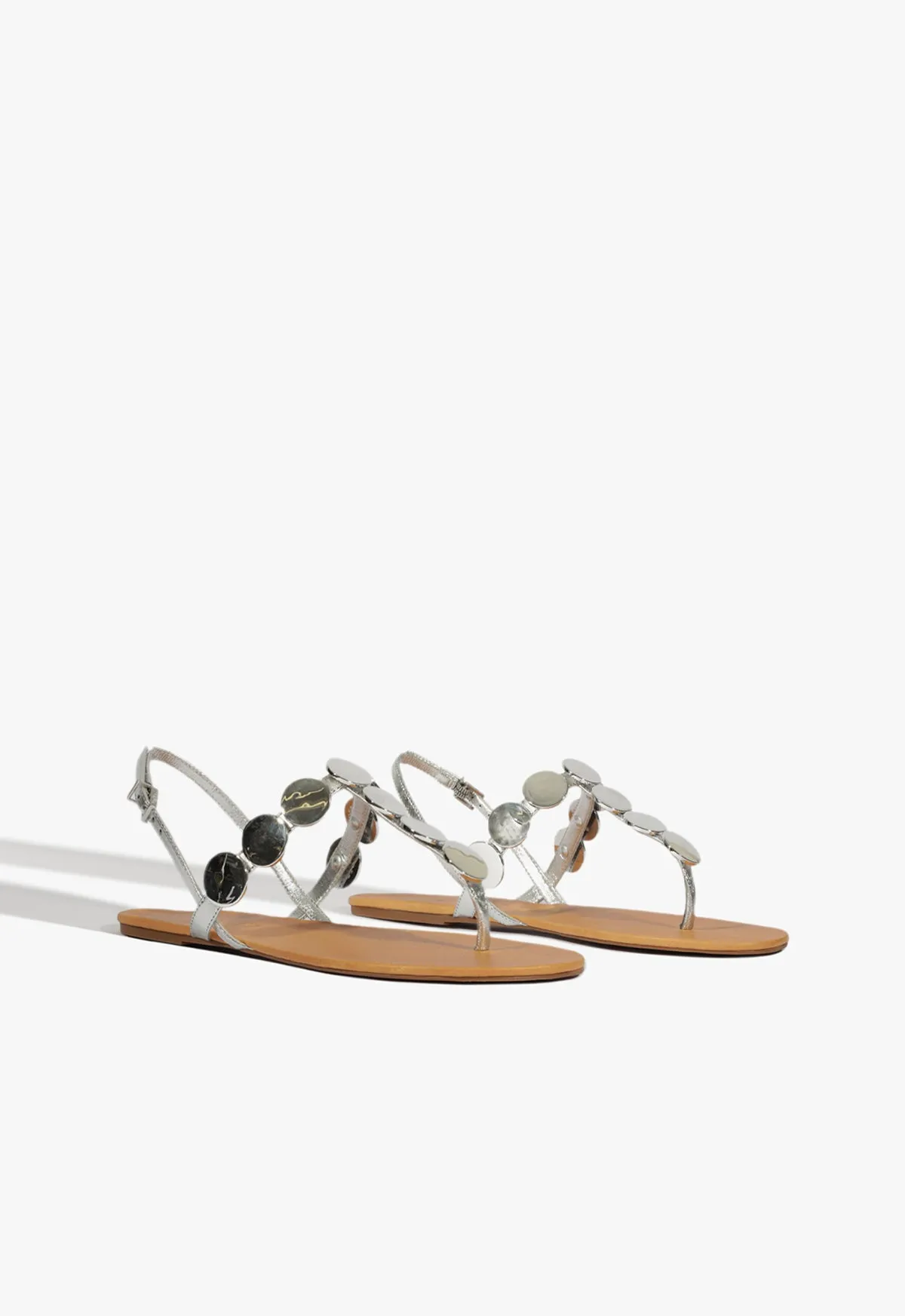 Essence Of Movement Acacia Silver Leather Sandal