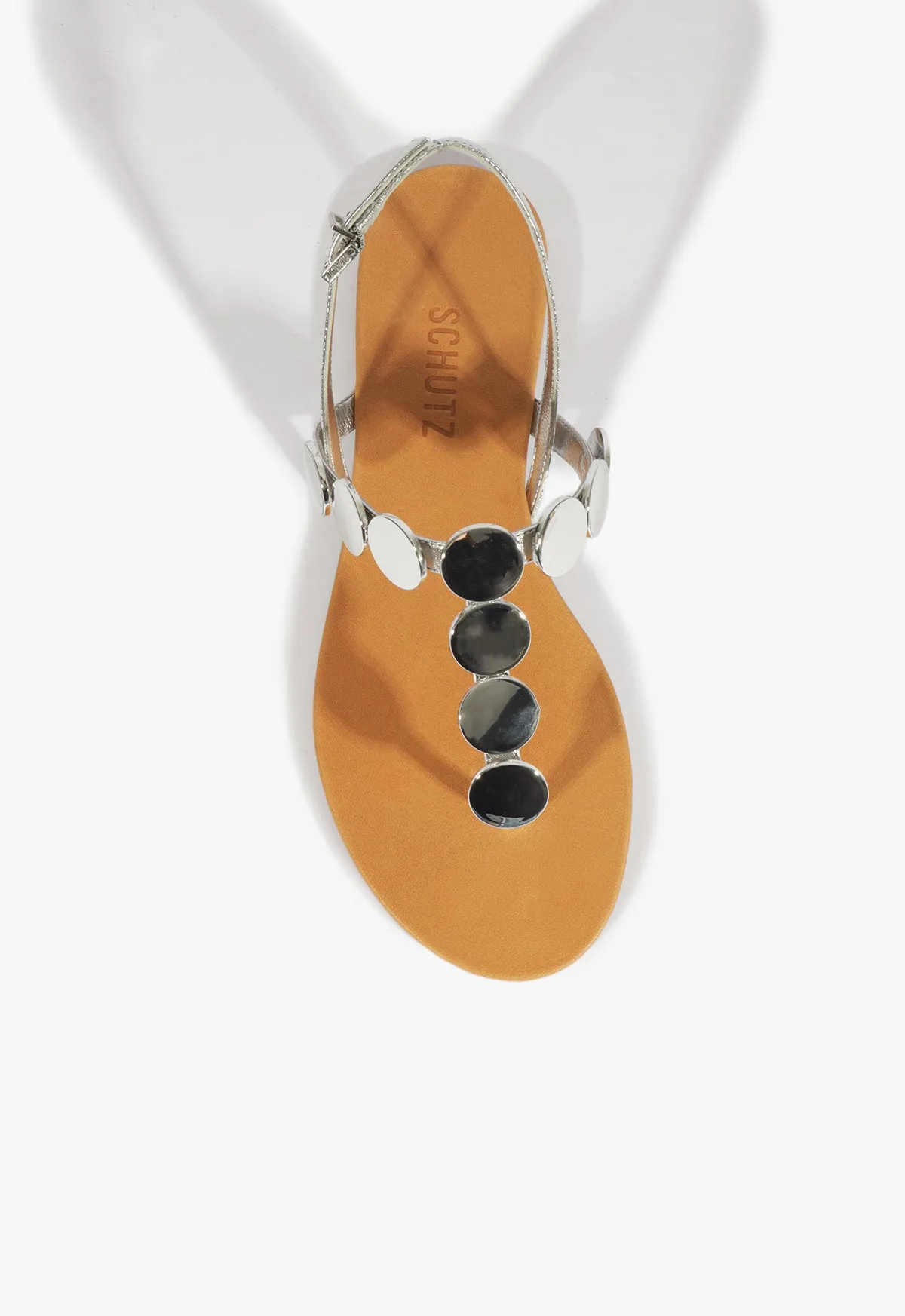 Soft Structure Purpose-Ready Acacia Silver Leather Sandal