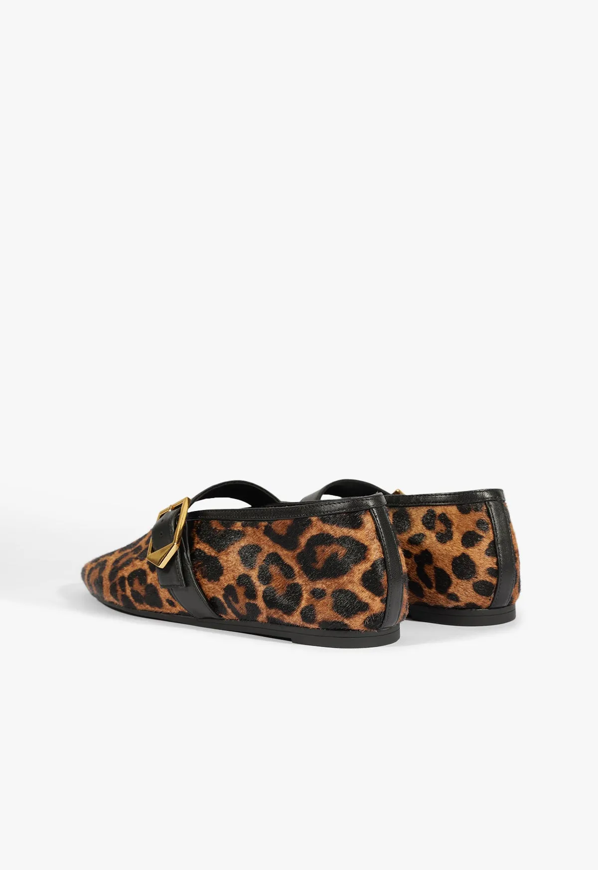 Courtney Buckle Hair Calf Flat Go-Anywhere Style