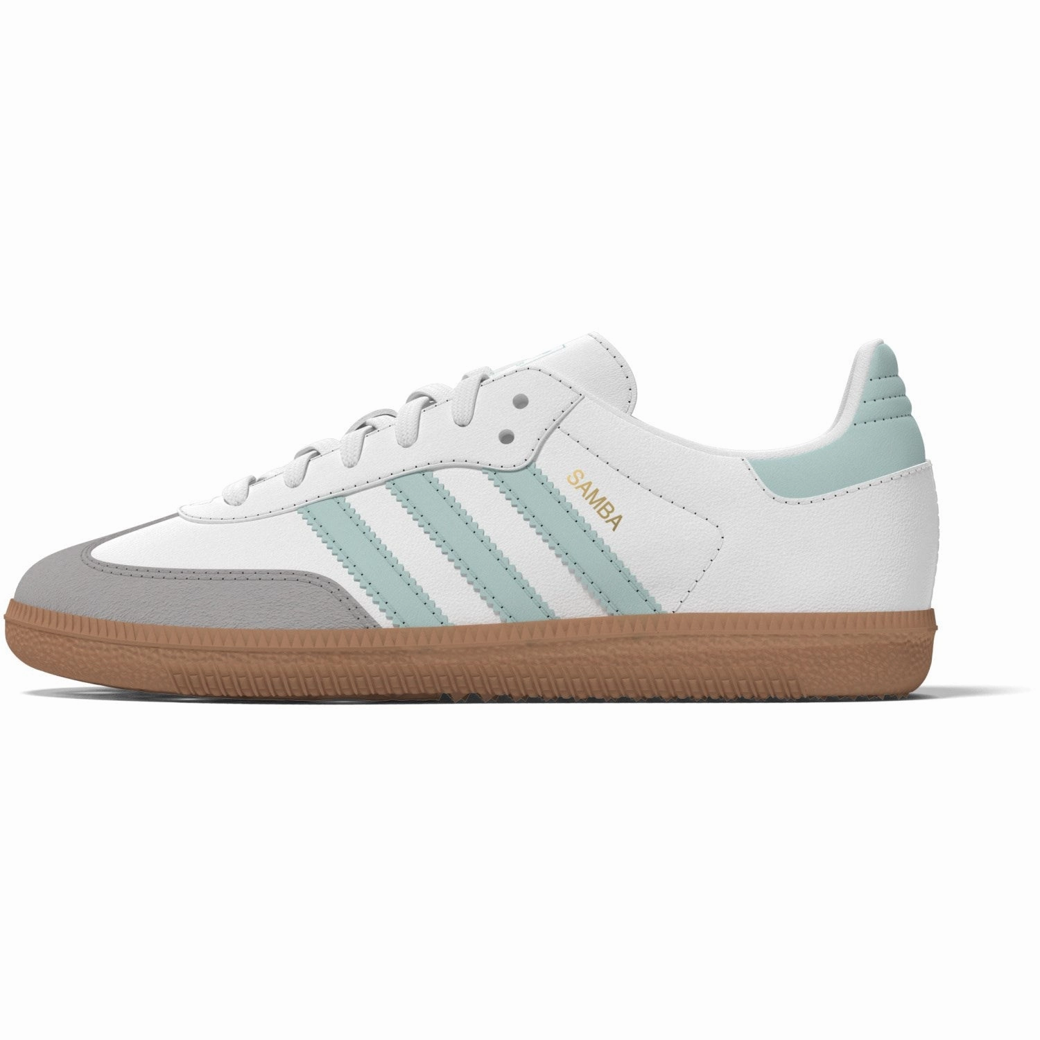 Adidas Originals Ftwr White/Semi Flash Aqua/Gum 3 Samba Og C Sneakers Easy Essential Fit To Live