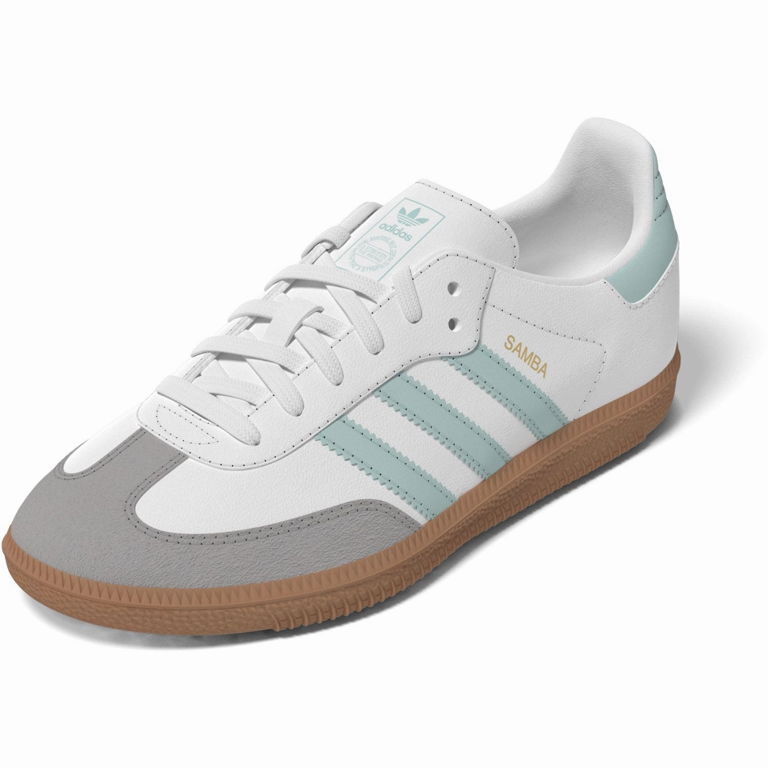 Adidas Originals Ftwr White/Semi Flash Aqua/Gum 3 Samba Og C Sneakers Coolly Crafted