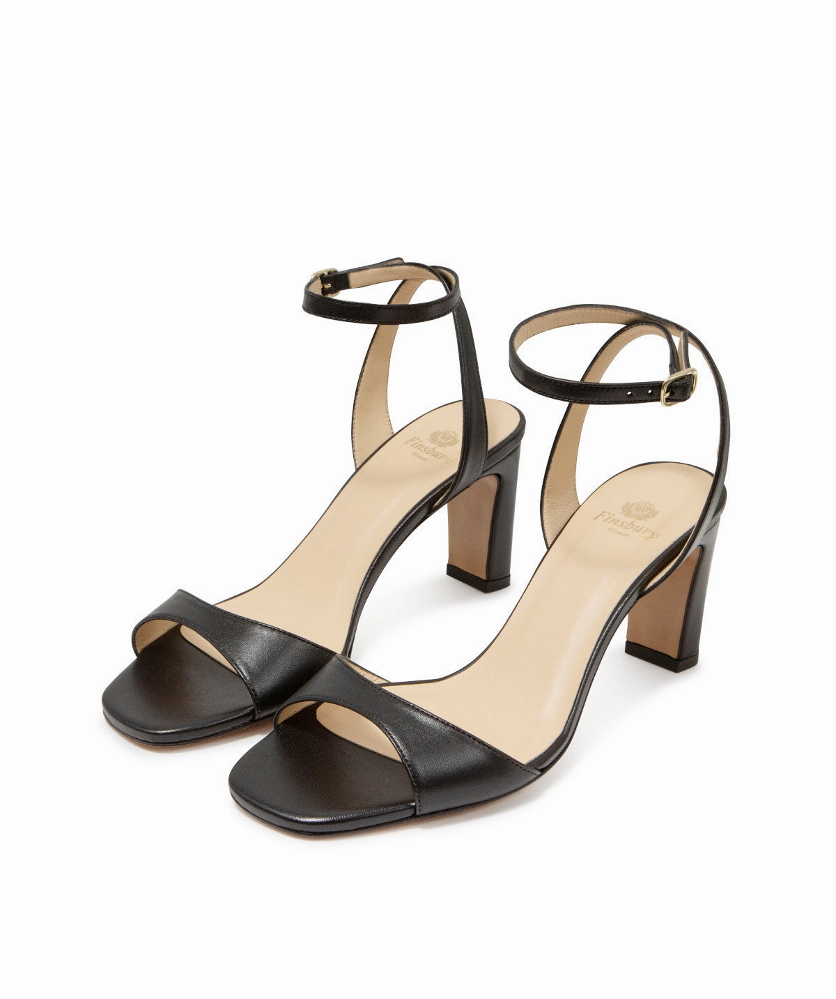 Engineered Fit Claire Black Sandals