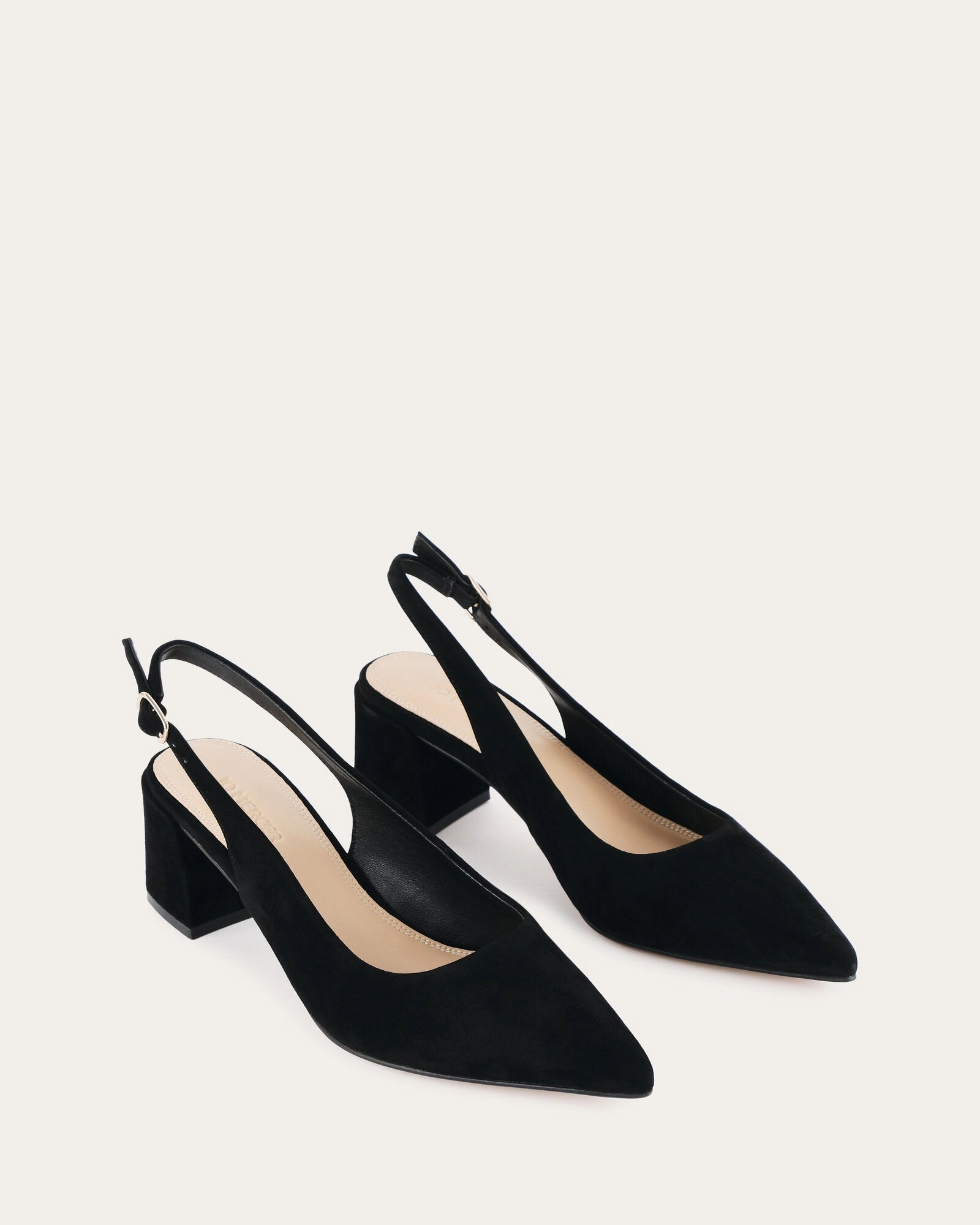 Light-Living Cara Low Heels Black Suede