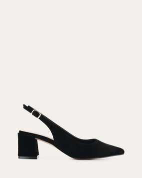 Fit To Adapt Cara Low Heels Black Suede