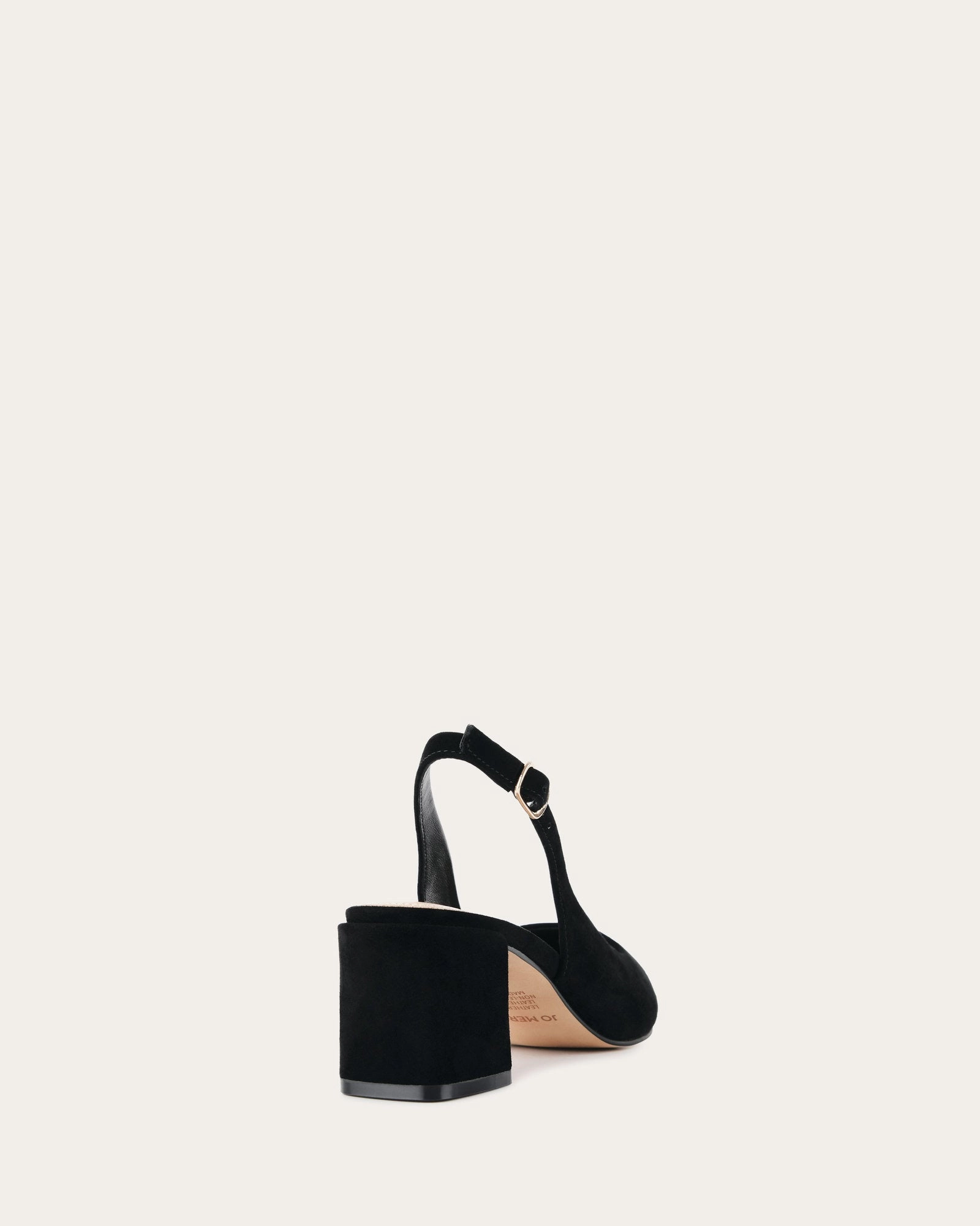 Cara Low Heels Black Suede Timeless Cool Pure Look