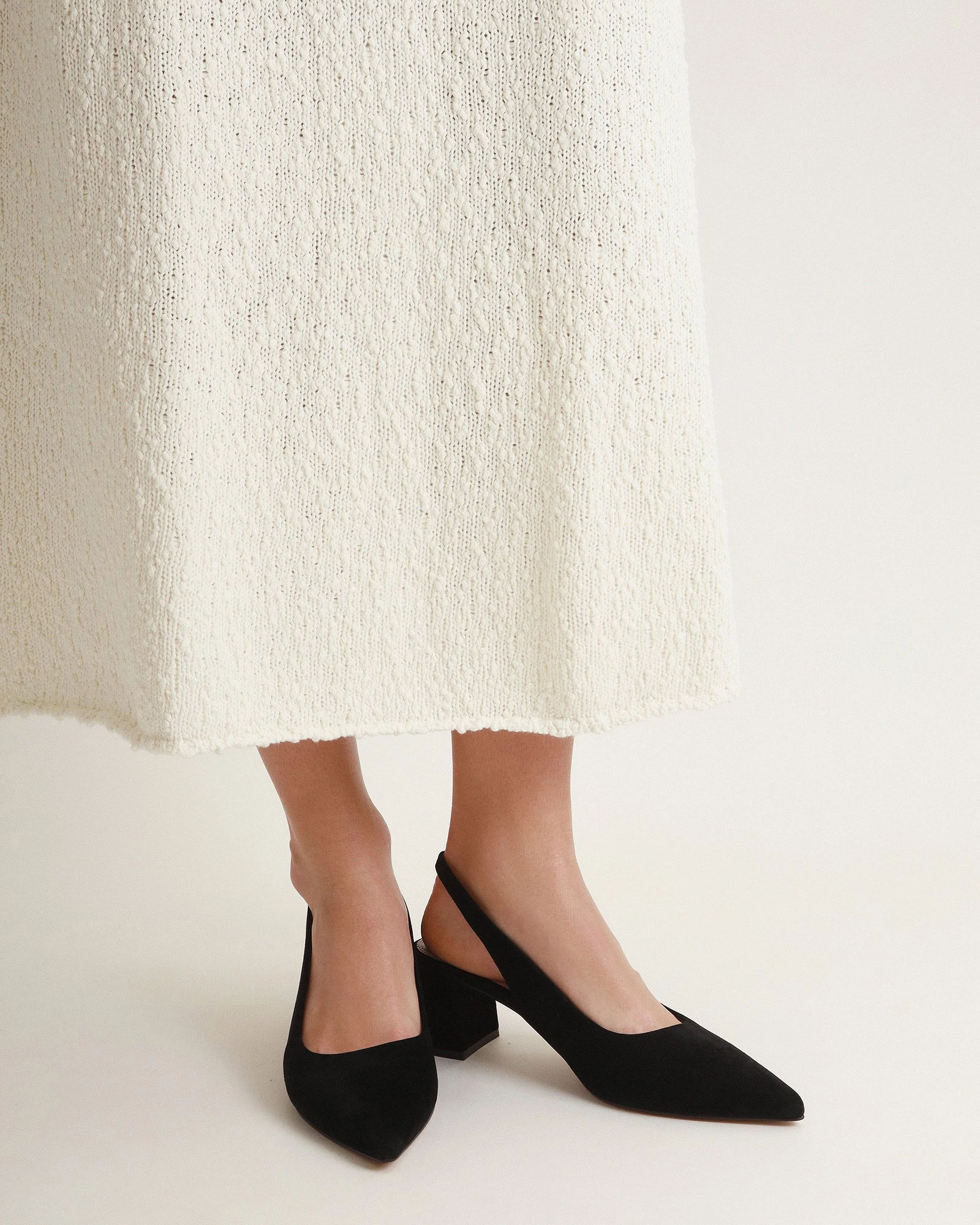 New Wave Fit Cara Low Heels Black Suede