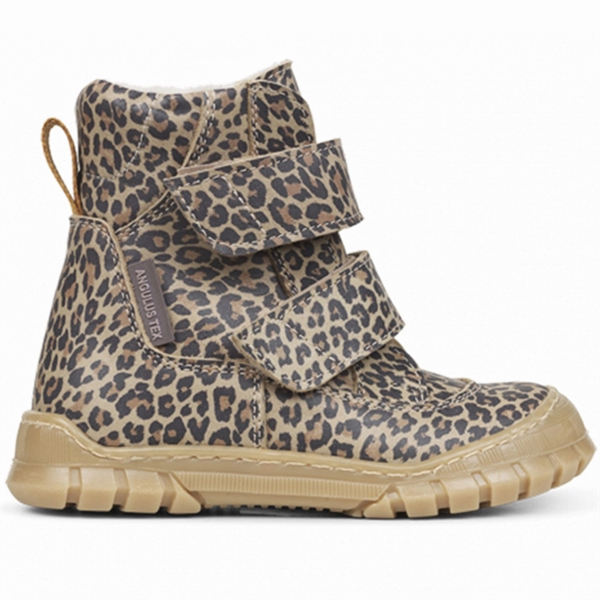 Angulus Tex Boots W Velcro Leopard Quiet City Style Modular Function
