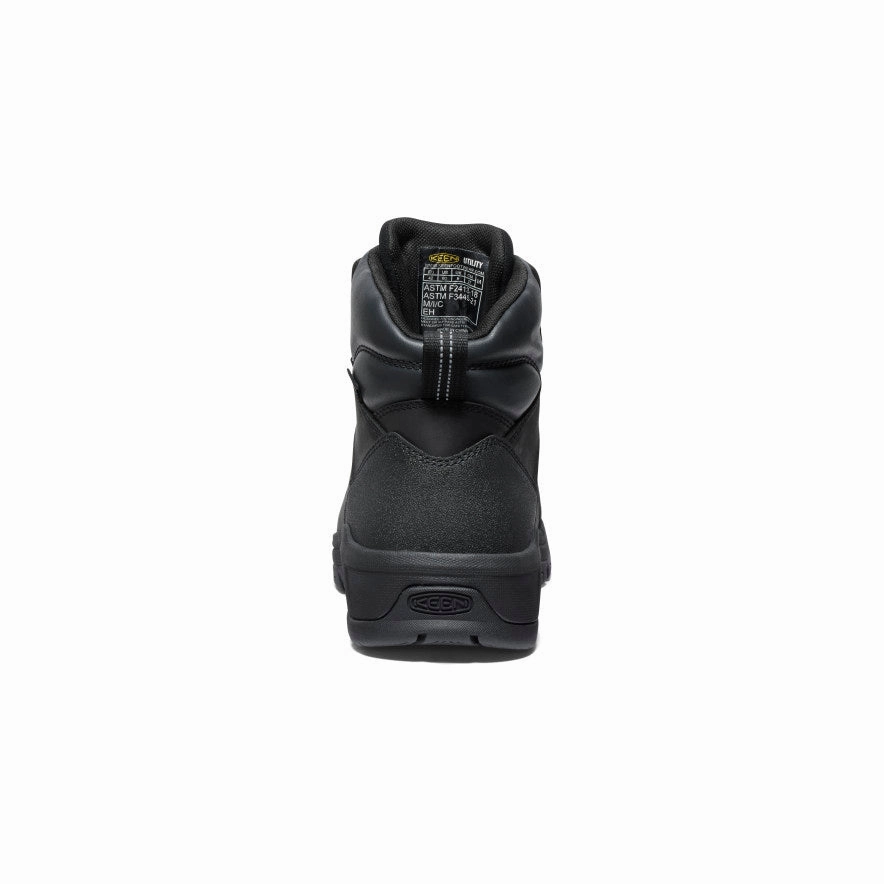 Men'S Evanston 6" Waterproof Boot (Carbon Toe)  |  Black/Black Future-Ready Looks Essential Rhythm