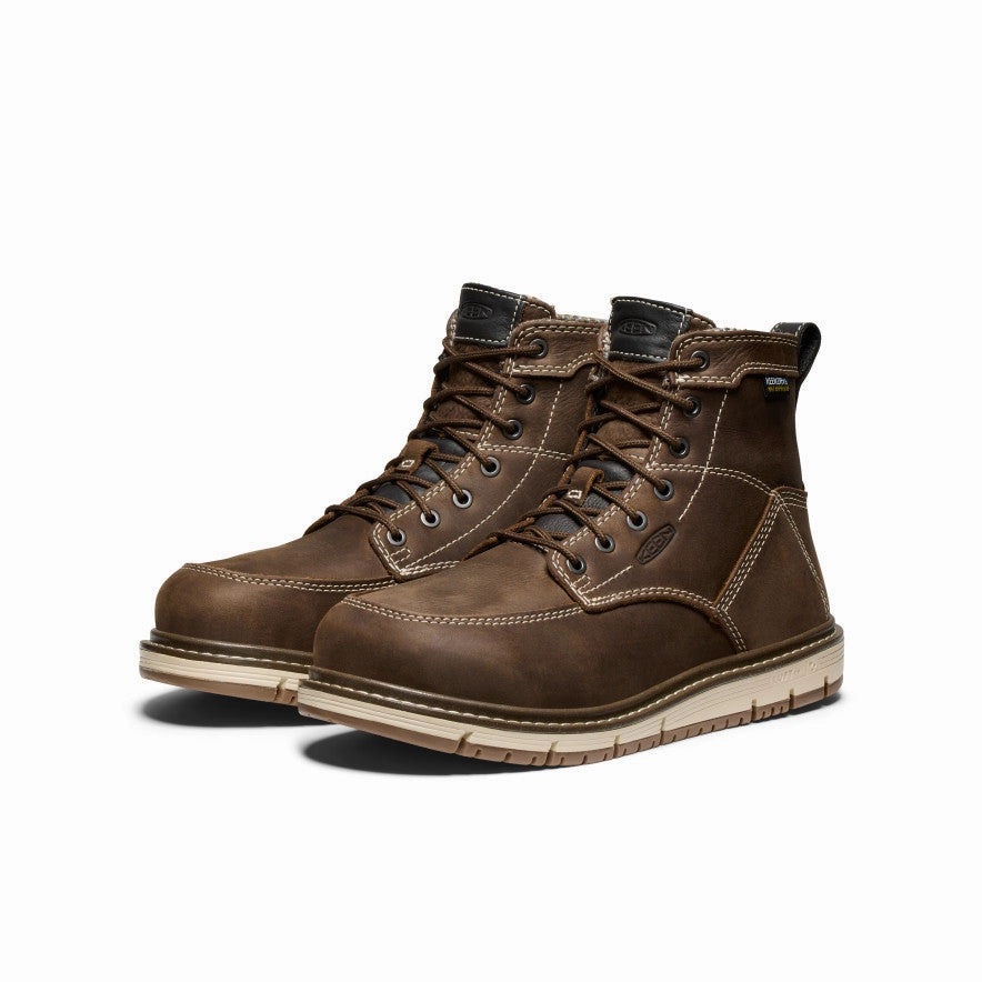 Women'S San Jose 6" Waterproof Boot (Aluminum Toe)  |  Cascade Brown/Gum Quiet Design