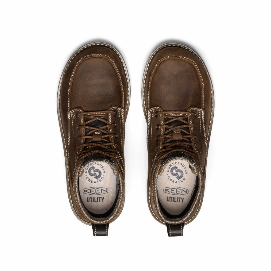 Women'S San Jose 6" Waterproof Boot (Aluminum Toe)  |  Cascade Brown/Gum Bold Details