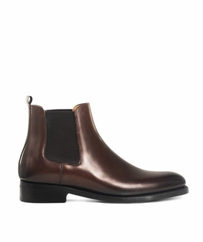 Mary Dark Brown Ankle Boots Soft Impact Smart Function